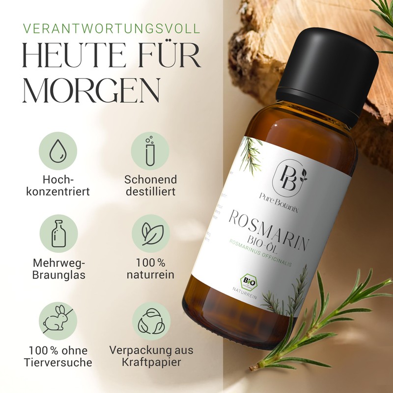 Pure Botanix - BIO Rosmarinöl - 30ml - Stimulation Haarwachstum