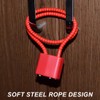 2 Pack Padlock Flexible Cable Small Cable Padlock Steel Rope