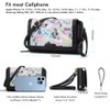 Women Crossbody Wallet Purse, RFID Card Holder Wristlet Clutch 2