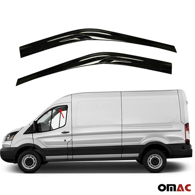 OMAC Front Side Door Window Smoke Air Rain Ventvisor Wind