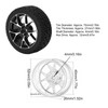 4Pcs Rubber Tires Aluminum Alloy Exquisite Simple Installation Tyres for