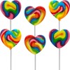Fruidles Swirl Multicolor Heart Lollipop, Heart Design, Party Bag Fillers,