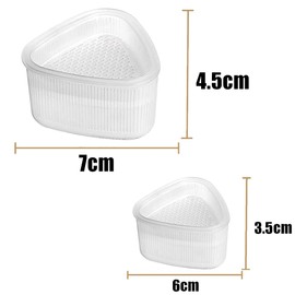 phxdance Onigiri Maker for Onigiri Nigiri Sushi 4 Pieces | Maker Sushi Maker Mould, Onigiri Shape Triangle Onigiri Maker Large and Small Sushi Mould DIY, Onigiri Mould for Kitchen Party Beginners