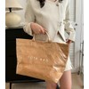 Women's PVC Tote Handbags Shoulder Bag Winter Fall Fashion Kraft