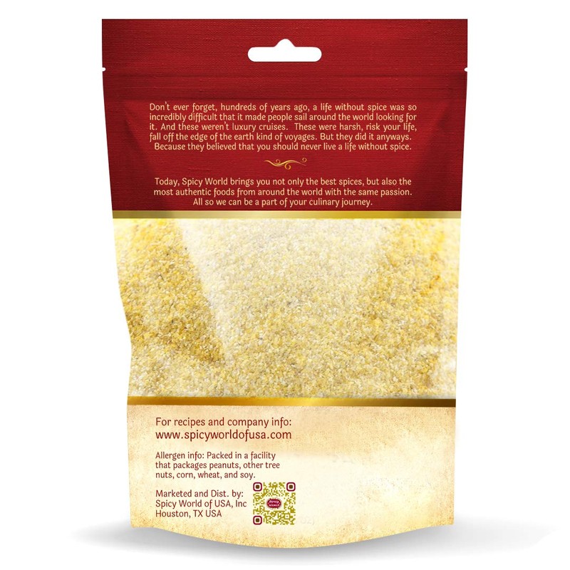 Spicy World Yellow Corn Meal Medium Grind 4 Pound (64oz)