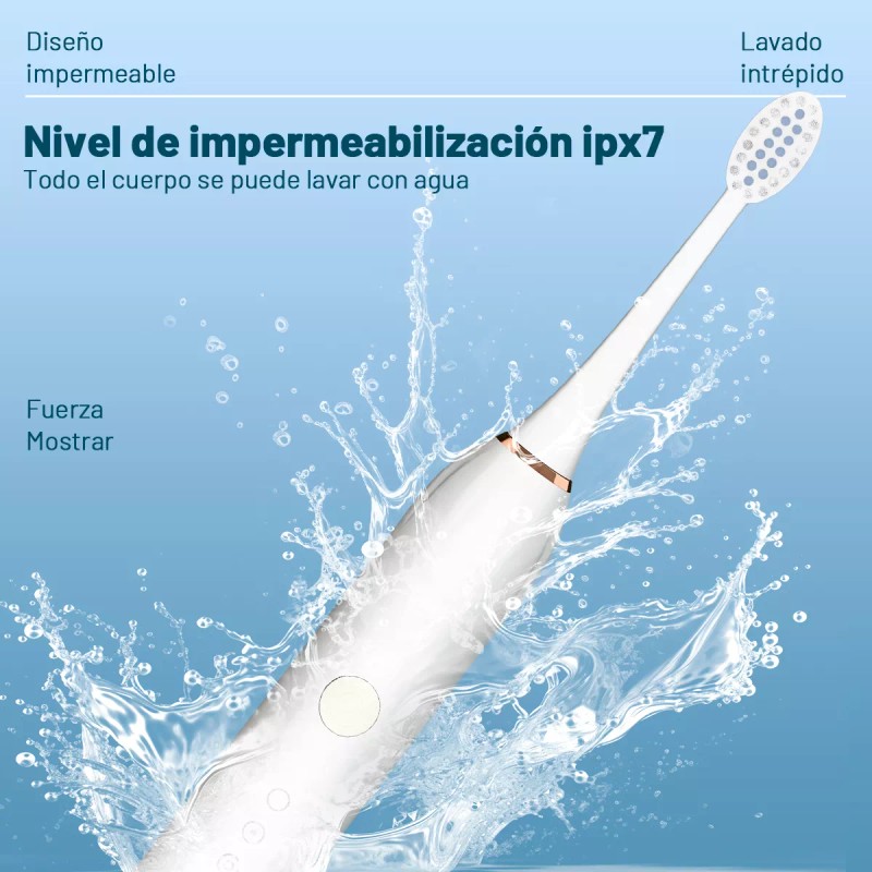 Lamgoa Cepillo De Dientes Dental Electrico Recargable 3 Cepillo Usb