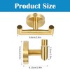 3 pcs Shower Towel Hook Brushed Gold, Stainless Steel Towel
