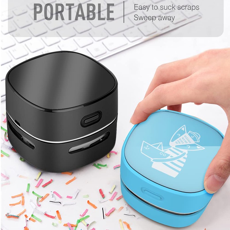 ODISTAR Desktop Vacuum Cleaner, Mini Table dust Sweeper Energy Saving,High