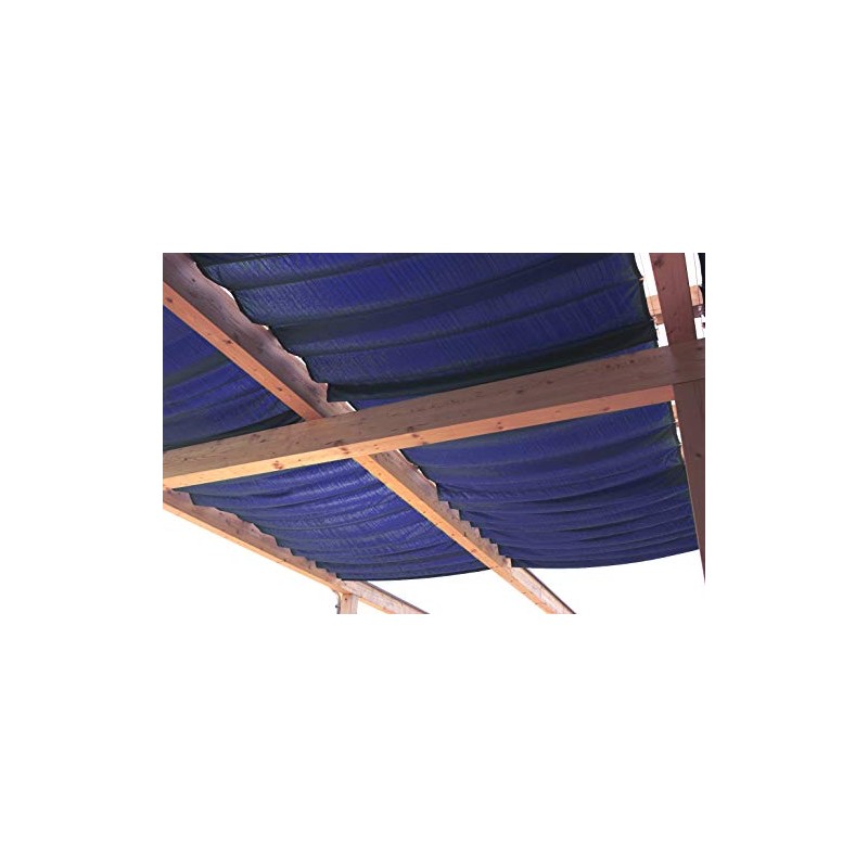 Windhager rope-pull sun sail, uni-blue, 270 x 140 cm
