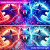 BVBOX Blacklight Tapestry,Animal Tapestry Glow In The Dark,UV Reactive Black