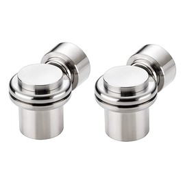 AHLOKI 2 PCS Stainless Steel Magnetic Door Stop,Conceal Screw Mount Door Stopper, Silver, Floor Mount Door Holder Doorstop, Keep Your Door Open