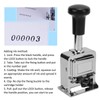 Number Stamp Zinc Alloy Shell Automatic Jump Number Self Inking