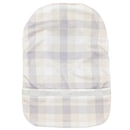 Stretchy Deodorizing Ostomy Bag Cover D with Cord Stopper (Light Beige Plaid, F)