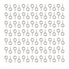 HUIHUIBAO 100 Pieces Small Screw Eyes Pin Hook for DIY