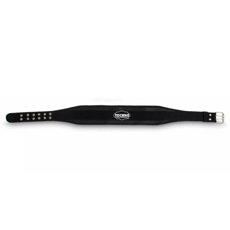 Techno Cinturón Para Pesas + Vendas De Rodillas + Muñequeras