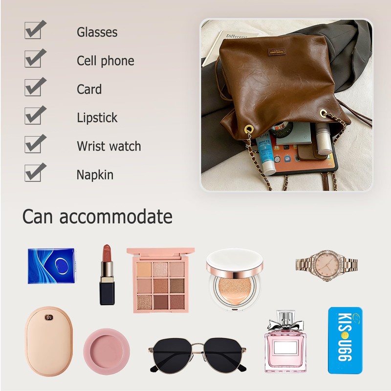 CORIOS Drawstring Bucket Bag for Women PU Leather Handbag Waterproof