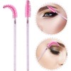 50 varitas de cristal desechables para pestañas y cejas, brocha