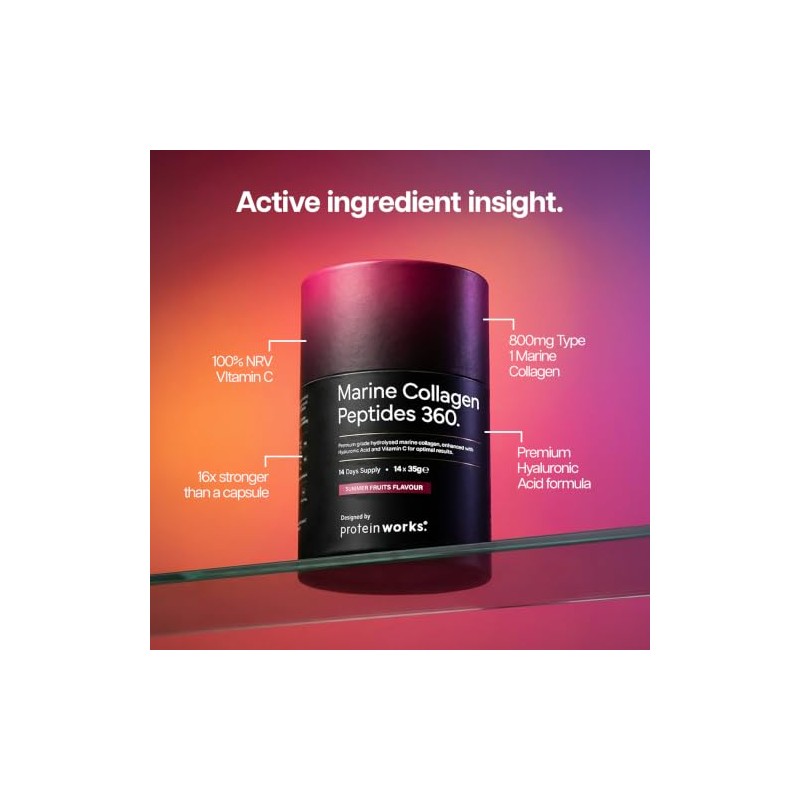 Protein Works | Marine Collagen Peptides 360, Summer Fruits, 14