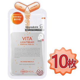 MediHeal Vita Lightbeam Essential Mask, 10 Pieces, MediHeal Vita Lightbeam Essential Mask, 10 Sheets