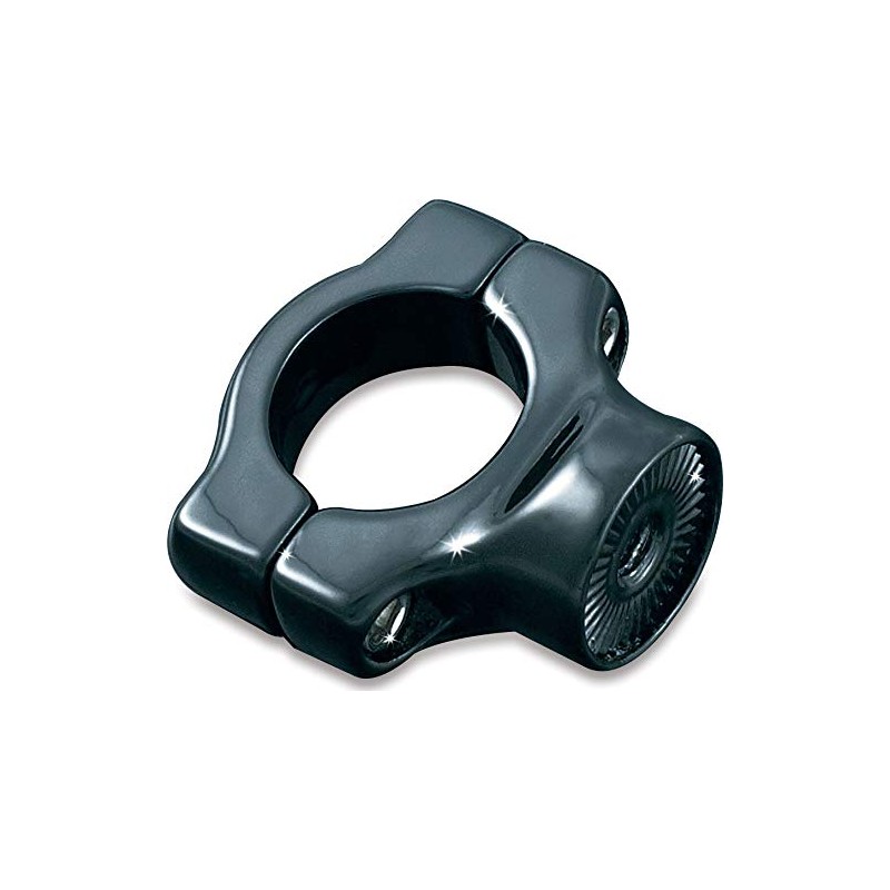 Kuryakyn 3116 Black Side Mount License Plate Clamp
