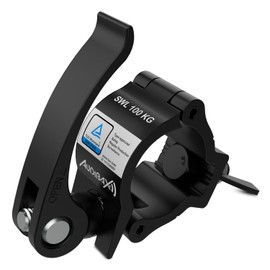 Audibax ACP-4851100BK - Mounting Clamp with a Diameter of 48 to 51 mm - Mounting Hook with a Maximum Load of 100 kg - Stage Lighting Clamp - Clamp for Fixing