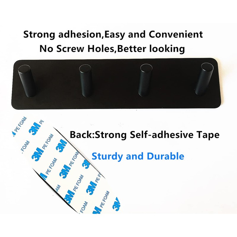 FULLINY Key Holder for Wall - Adhesive Key Hooks with