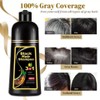 Black Hair Dye Shampoo Natural Instant 3in1 Hair Dye Shampoo
