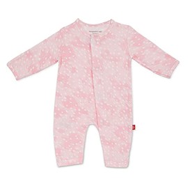 Magnetic Me Easy-Close Modal Coverall Jumpsuit Pink Doeskin 12-18 Months