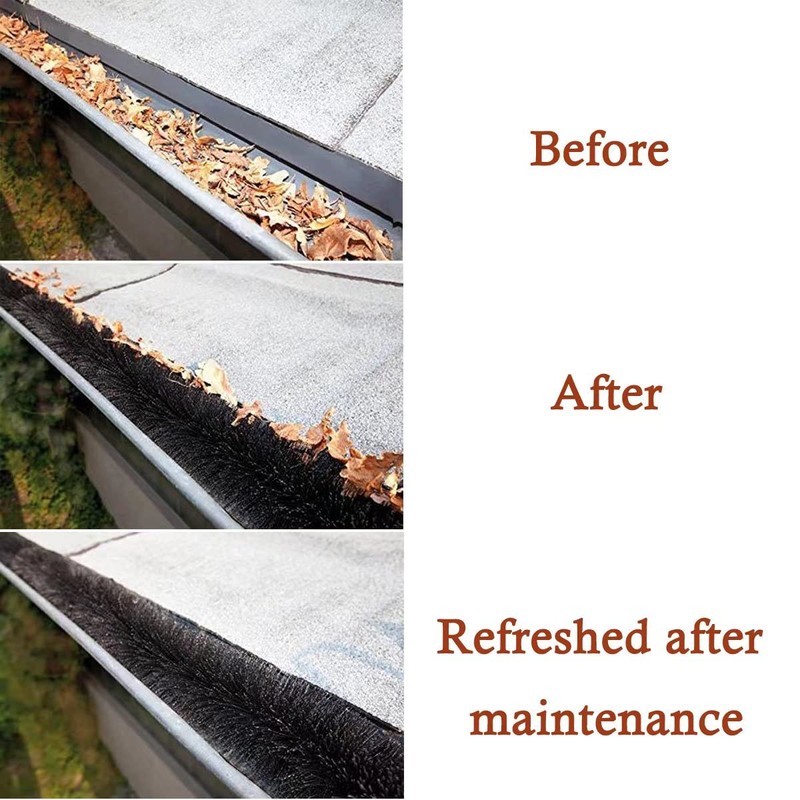 Roof Gutter Anti Blocking Brush To Prevent Fallen leaves From