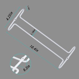 eastbao White 4 Wine Glass Rack Under Cabinet Shelf Glasses Holder Storage with Drying Stemware Rack Under Counter Wine Glass Holder Metal Hanger Steamware Wine Glass Hanging Rack for Kitchen