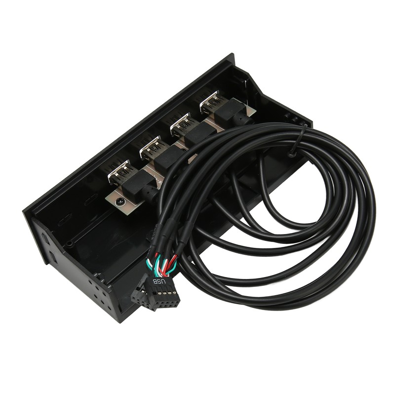 5.25 Inch USB2.0 Hub Front Panel Multifunctional 4 Ports 19pin