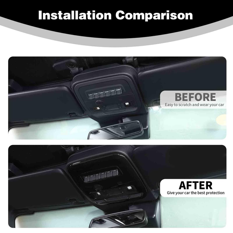 PDKLIN for Bronco Overhead Console Panel Front Map Lights Cover