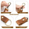 Jack&Chris Genuine Leather Keychain, Small Keychain for Man and Women,