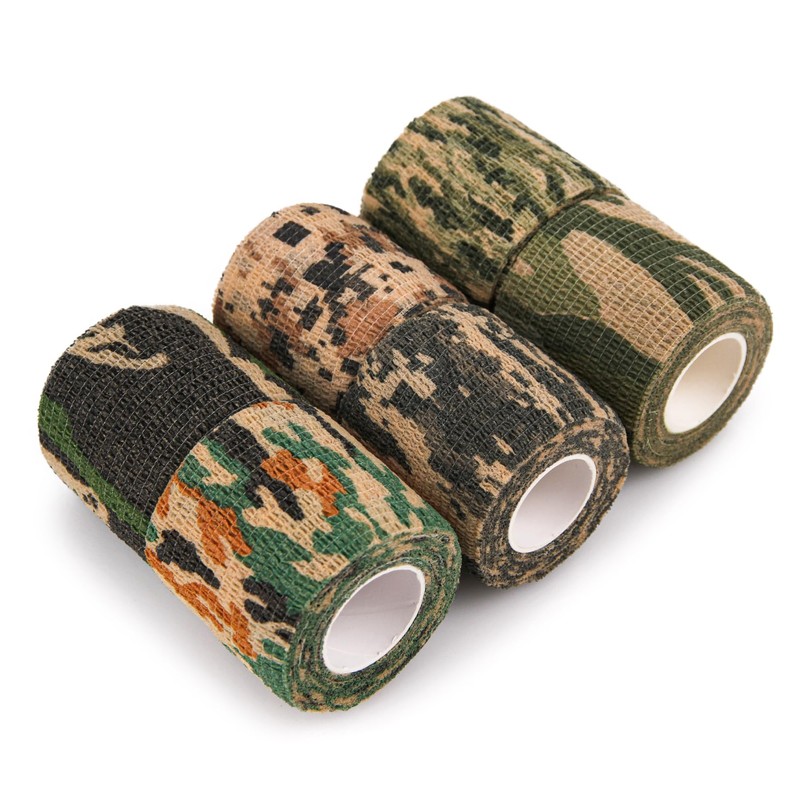 Volein 6 Roll Camo Wrap Tape, Camouflage Self-adhensive Form Tape,