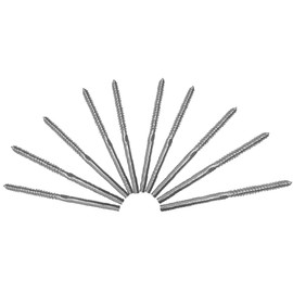 Swage Lag Screws, 1/8 Inch Stainless Steel Hand Thread Swage Lag Screws for Wooden Posts, Deck Railing Hardware for Stair Railings, 10-1/4 x 0.3 cm