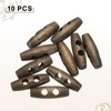HARFINGTON 10pcs Wooden Toggle Buttons 30mm / 1.2" Wood Olive