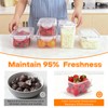 WELKOR 36 Piece Airtight Food Storage Containers,BPA-Free Plastic Jars with