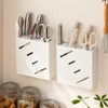 Wall Mounted Knife Holder Kitchen Stainless Steel Multifunctional Storage Rack