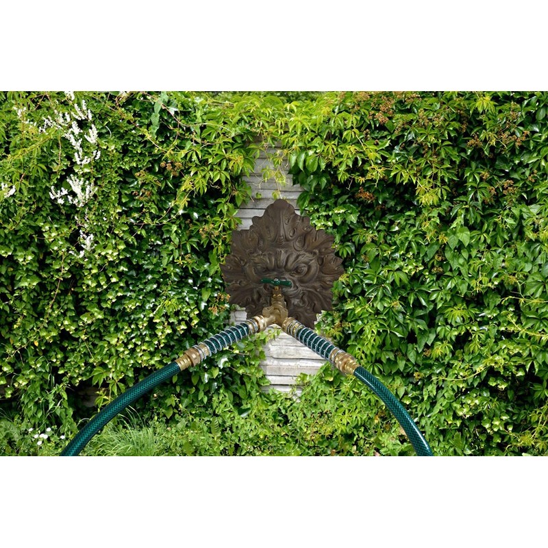 ANCLLO Garden Hose Coiled Spring Protector Solid Brass Connector Garden