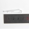 SBYURE 500 PCS U Shape Clear Durable Plastic Alligator Clips