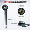 Tongze 1157 LED Light Bulb Socket, Bulb Base with Wiring