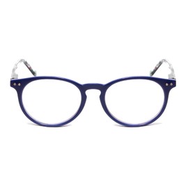 Calabria MDR8003 Round Reading Glasses +2.00 Navy Blue Women Single Power Readers Trendy Chic Classic Ladies Eyeglasses Cute
