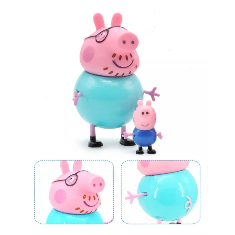 La Granja de Zenón Familia Pepa Pig Set 4 Figuras