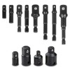 Bestgle 12pcs Air Impact Ratchet Wrenches Conversion Tool Set, Including