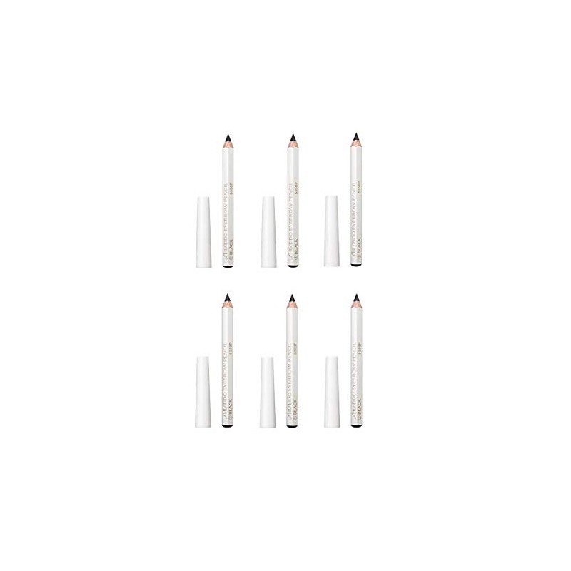 Shiseido Eyebrow Pencils, Black, Set of 6