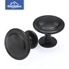 HOMOTEK 25 Pack Cabinet Knobs Drawer Pulls Zinc Stepped Round