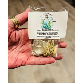 Hanging Car Diffuser Air Freshener Lavender Essential Oil 8ml for car or small spaces, Long-lasting, USA Made