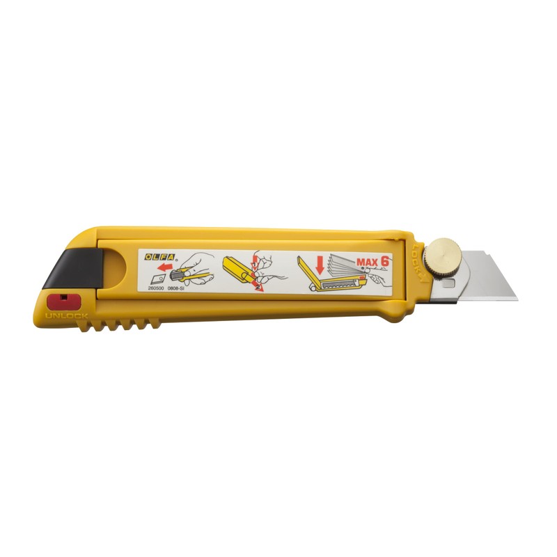 OLFA 18mm Heavy-Duty Multi Blade Utility Knife (PL-1) - Multi-Purpose