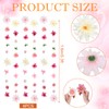 LACGO 6 PCS Flower Garland for Backdrop, 5.3 FT Hanging
