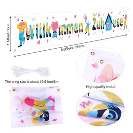 DPKOW Welcome Home Decoration for Family Party, Welcome Home Banner Garland for Baby Wife Family Welcome Home Decoration, Fabric Banner Family Celebrations Decoration for Wall Garden Table, 270 x 35